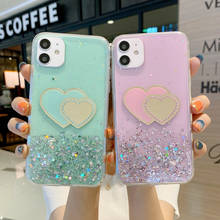 Fashion Mirror Heart Glitter Sequins Case For Xiaomi Mi Note 10 Soft Cover Redmi Note 9 Pro 9s 8T 8A 7A 7 9C 9T K20 K30 Mi 10 2024 - buy cheap