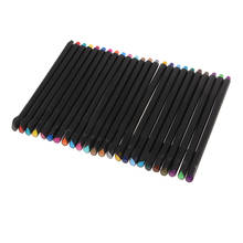 Fineliner Fine Point Pens, Tip Markers 24 Colors 0.4mm Water Based Paint Pen 2024 - купить недорого