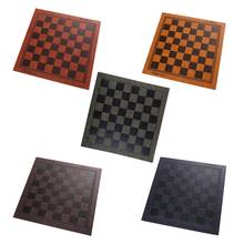 Tabuleiro de couro com design em relevo, tabuleiro internacional, damas, chessboard universal, presente de aniversário 2024 - compre barato