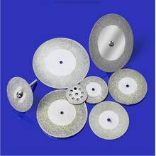 free shipping of 1pc 22-60*3*0.7mm diamond cutting disc plus 1pc connector rod for cutting various precious stones jade jadeite 2024 - buy cheap