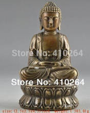 free shipping  H 4.5inch Bronze Buddha Statue 2024 - buy cheap