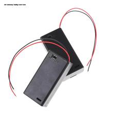 2PCS 2 X AA 3V Battery Box Holder Case Plastic with 15cm wire with Switch and Cover 2024 - buy cheap