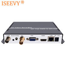 ISEEVY H.265 H.264 4K видео декодер SDI декодер с HDMI VGA SDI выход для сетевого потока декодер поддержка RTMP RTSP UDP HTTP 2024 - купить недорого