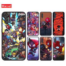 Marvel Avengers Super Hero Cartoons For Samsung Galaxy A90 A80 A70S A60 A50S A40S A30 A20S A20E A2 Core A10 Black Phone Case 2024 - купить недорого