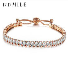 17 17MILE Fashion Crystal Charm Bracelets For Women Rose Gold Bracelet Statement Adjustable Pulsera Bijoux Jewelry Wholesale 2024 - buy cheap