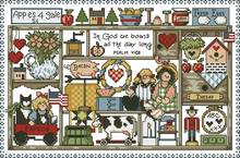 cross stitch kits  genuine long-staple cotton from Egypt with needle- kit JL-175 warm home 2024 - buy cheap