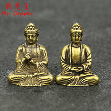 Pure Copper Buddha Statue Ornaments Small Sakyamuni Sculptures Home Decor Desk Decorations Car Brass Lucky Feng Shui Figurines 2024 - buy cheap
