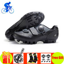 Cycling shoes men women breathable self-locking mountain bike sneakers SPD pedals sapatilha ciclismo mtb riding cycling sneakers 2024 - compre barato