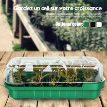 10 Pcs Mini Windowsill Tray Plastic Nursery Pots Seedling Trays Windowsill Greenhouse Trays with Cover Dome Indoor Outdoor 2024 - buy cheap