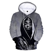 2019 New Rapper 2PAC 3D Hoodies Fashion Popular Sweatshirt Men/Women Hip Hop Style 3D Hoodie Print 2PAC 3D Hoodie Loose Pullover 2024 - buy cheap
