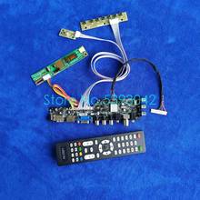 Fit LP171WX2 (B4)/(TL)(B1)/(TL)(B2) AV  USB digital 3663 DVB-C 1CCFL 30-Pin LVDS 1440*900 display controller drive board kit 2024 - buy cheap