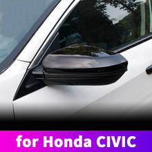 Rearview mirror decoration stickers mirror cover modification accessories supplies For Honda Civic 10th 2016 2017 2018 2019 2020 2024 - compre barato