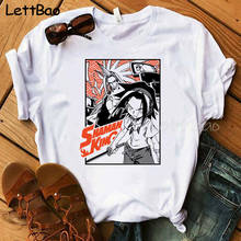 Camiseta divertida de Anime japonés para hombres y mujeres, camisa de Manga corta informal de Anime, Shaman King, Unisex, 2020 2024 - compra barato