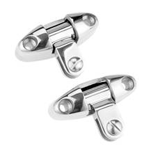2Pcs Marine 316 Stainless Steel Boats Bimini Top 180 Degree Swivel Deck Hinges with Rubber Pad Yachts Car Trailer Canopy Fitting 2024 - buy cheap