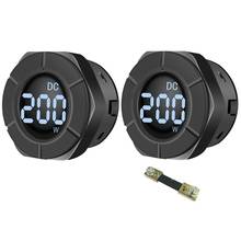 DC 0-300V Round Power Meter Wattmeter Car Power Gauge 3000W 30kW 10A 100A with Shunt Reverse Protection PZEM-019W 19QB 2024 - buy cheap