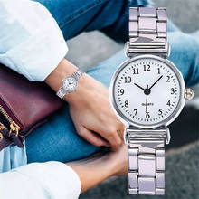Женские часы со стальным ремешком, модные роскошные часы, простые, повседневные, изысканные, маленький циферблат, подарок, Классические кварцевые часы, браслет, часы YE1 2024 - купить недорого