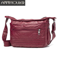 Annmouler Bags for Women Large Capacity Shoulder Bag Pu Leather Messenger Bag Soft Crossbody Bag Purse Pockets Handbag Totes 2024 - buy cheap