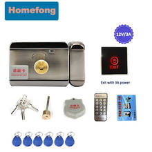 Homefong-Cerradura electrónica para puerta, sistema de Control de acceso para videoportero, con llave RFID de 12V, fob 2024 - compra barato