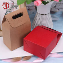 10 pçs/lote simples em branco kraft papel doces saco de presente caixa para embalagem doces biscoitos pacote sacos festa casamento favores 2024 - compre barato
