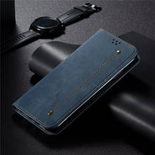 Флип-чехол для телефона Samsung Galaxy M30S M21 M31 M40S M60S M80S Note 10 Lite, роскошный Джинсовый чехол-бумажник из искусственной кожи 2024 - купить недорого