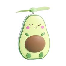 Portable Avocado Shape Handheld Mini Air Cooler Fan with Fill Light Mirror USB Rechargeable Small Personal Cooling Tools U1JE 2024 - buy cheap