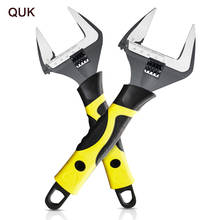 QUK Adjustable Wrench Universal Spanner Large Opening Wrench Snap Grip Nut Key Bathroom Water Pipe Screw Repair Tool Hand Tools 2024 - buy cheap