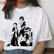 Camiseta de Bungou Stray Dogs para mujer, ropa urbana grunge, kawaii, japonesa, harajuku, de verano, Blanca 2024 - compra barato