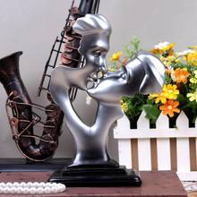 Resin Abstract Couple Figurine European Wedding Creative Character Statue Sculpture Antique Home Decor Ornament Decoration Craft 2024 - buy cheap