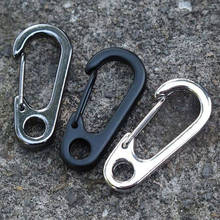 3pcs/lot Stainless Steel Split Keychain Key Ring Clasps Clips Hook 2024 - buy cheap