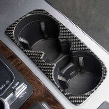 Soporte de engranaje de consola de fibra de carbono para coche, cubierta de marco decorativo, pegatina embellecedora para Audi Q7 2016-19, accesorios interiores 2024 - compra barato