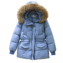 2021 nova parkas mulheres inverno grosso algodão quente casaco jaqueta feminina para baixo algodão outwear jaqueta com capuz gola de pele casacos das senhoras 2024 - compre barato
