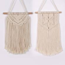 2 Pcs Macrame Wall Hanging Toys Tapestry Art Woven Wall Decor Boho Chic Home Decor For Living Room Children Bedroom Decor 2024 - buy cheap