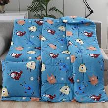 50 Blanket 2 in 1 cotton Warm Cartoon Unicorn Foldable Patchwork Quilt Blanket Printed Home Office Car Throw Pillow Cushion 2024 - buy cheap