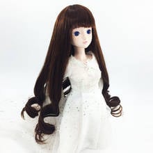 BJD SD 1/3 1/4 1/6 1/8 high temperature fiber doll wig fringed Roman curly hair 24 color 2024 - buy cheap