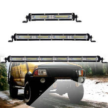 Offroad Super Slim LED Light Bar Single Row 7'' 13 20in SUV 4X4 ATV Off Road Tractor LED Combo Beam Driving Auxiliary Work Lamp 2024 - buy cheap
