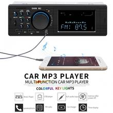 Rádio estéreo para carro, universal, bluetooth, usb duplo, compatível com fm, entrada aux, reprodutor de áudio, com carregamento rápido para telefone 2024 - compre barato