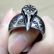 Anel viking de bússola runo, anéis vintage nórdicos masculinos com totem odin 2024 - compre barato