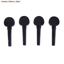 4Pcs 4/4 Ebony Cello Pegs Black Shaft Handle Musical Instruments Solid Cello Accessories Tool 2024 - buy cheap