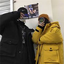 NiceMix уличная зимняя куртка женская 2019 мужской кошелек пузырчатое пальто хип-хоп парка с капюшоном куртки Дизайнерские Пальто Зимняя одежда 2024 - купить недорого