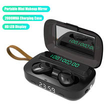 Беспроводные наушники TWS Bluetooth наушники 9D стерео шумоподавляющие наушники с сенсорным управлением наушники с зарядным боксом 2000 мАч 2024 - купить недорого