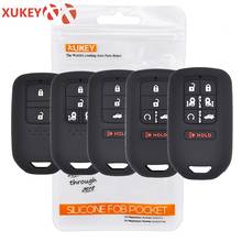 Silicone Remote Key Case Fob Cover For Honda Civic Accord CR-V CRV Pilot Fit Odyssey Jazz CRZ HR-V Vezel City 2018 2019 2020 2024 - buy cheap