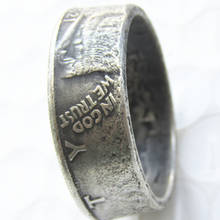 Walking Half Dollar Ring ‘woman’Handmade Silver Plated Coin Ring In Sizes 7-12 2024 - buy cheap