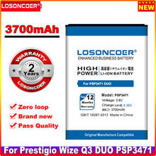 Losoncoer-bateria de 3700mah psp3471 duo para telefone celular + número de rastreamento, para prestigio wize q3 duo psp3471 2024 - compre barato
