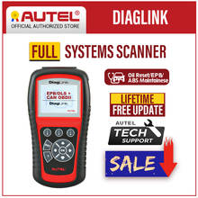 Autel-herramienta de diagnóstico Diaglink OBDII, todos los sistemas OBD OBD2, escáner DIY, lector de códigos para automóvil, herramientas automotrices como AUTEL MD802 PK MD805 2024 - compra barato