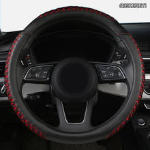QIEKERETI Leather Car Steering Wheel Cover For Opel Astra J G Insignia Zafira a b Corsa d Mokka Vivaro Meriva 2024 - buy cheap
