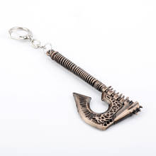 dongsheng World of Warcraft Sword Keychain WOW Grom Hellscream Gorehowl Axe Keyring For Men Women Key Ring Cosplay 2024 - buy cheap