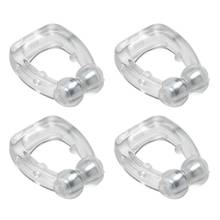 4Pcs/Set Magnetic Silicone Anti Snoring Nose Clips Professional Snoring Solution Effective Stop Snore Ease Breathing Sleeping Ai 2024 - buy cheap