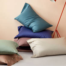 Funda de almohada de algodón egipcio para el hogar, funda de almohada larga de buena calidad para dormir, 48x74cm/48x120cm/45x150cm, 600TC, # a 2024 - compra barato