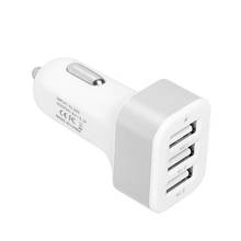 12V-24V 3 Port USB In-Car Socket Charger Adapter for iPhone 5 6 Samsung HTC зажигалка прикуриватель в авто Lighter 2024 - buy cheap