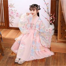 Chinês tradicional tang terno hanfu vestido menina traje nacional chinês vestido de fadas bebê tang terno crianças folk mostrar dança traje 2024 - compre barato